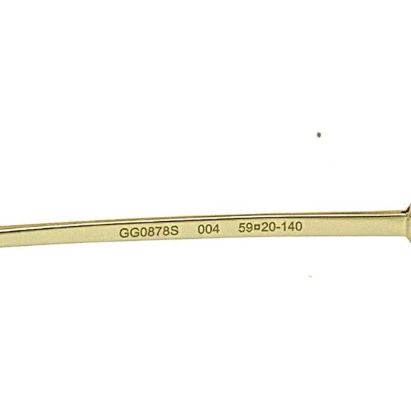 Gucci Women\'s Sunglasses GG0878S 004 59 20-140 Round Gold Frame Gradient… main image 6